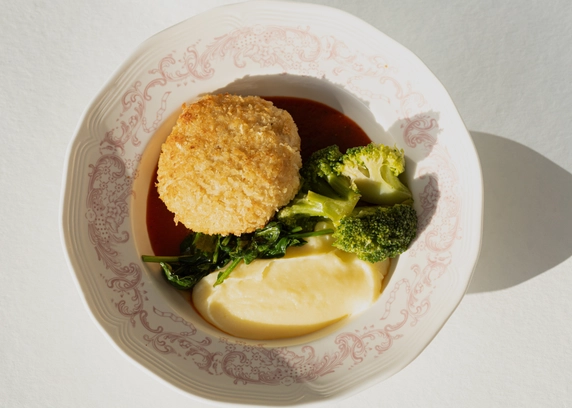 Рибна котлета з картопляним пюре - Cafe Mone 