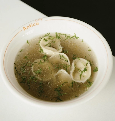 Бульйон з тортеліні - ANTICA Eatery 
