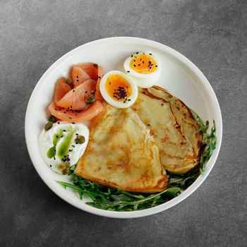 NEW Налисники з лососем та крем сиром 