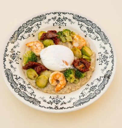 Вівсяна каша з креветками від Cafe Mone 