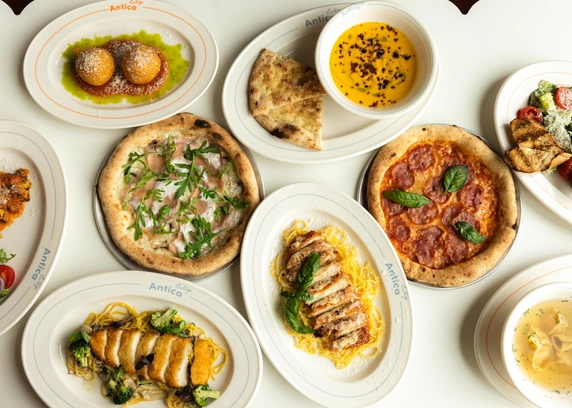 Ланч (суп+основна страва або піца+десерт) 12.00-16.00 - ANTICA Eatery 