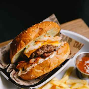 Beef Burger з креветками