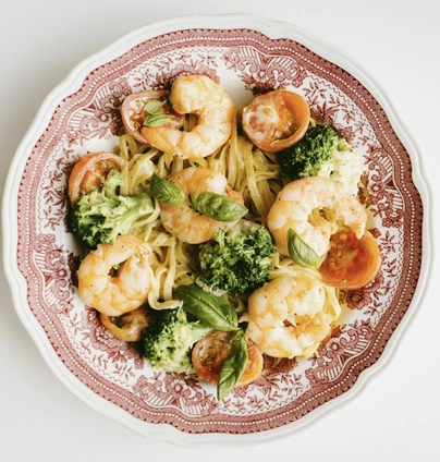 Паста з креветкою та броколі - ANTICA Eatery 