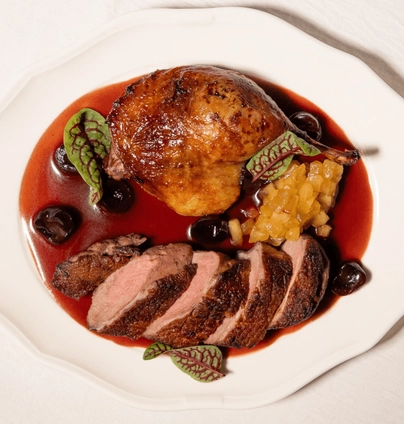 Бенкет - Качка з вишнею та яблучним чатні на 2-ох - Na Nebi 