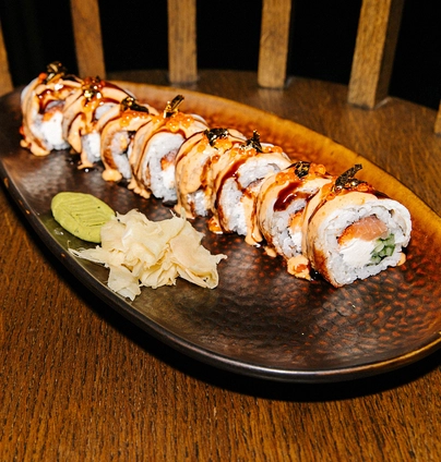 Рол з вугрем та лососем - Young 