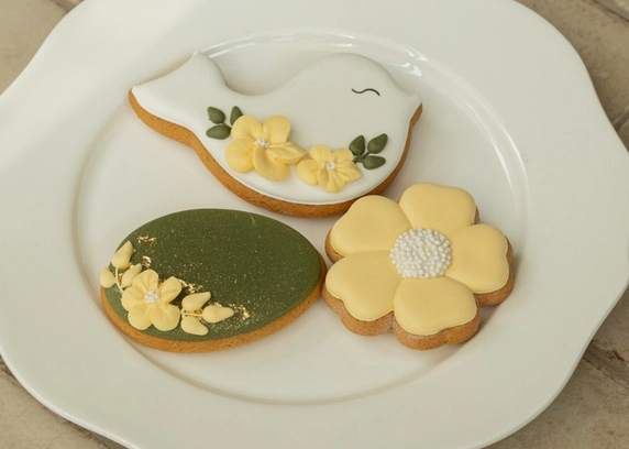 Набір пряників яйце, квіточка, пташечка 3 шт. від DIM Bakery 