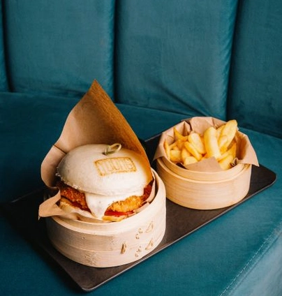 Бургер ебі кацу від Young 