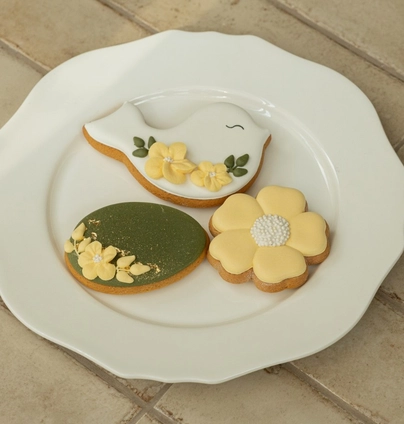 Набір пряників яйце, квіточка, пташечка 3 шт. від DIM Bakery 