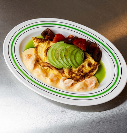 Омлет з креветками та авокадо - B&B Community 