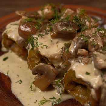 Голубці з грибами та рисом 