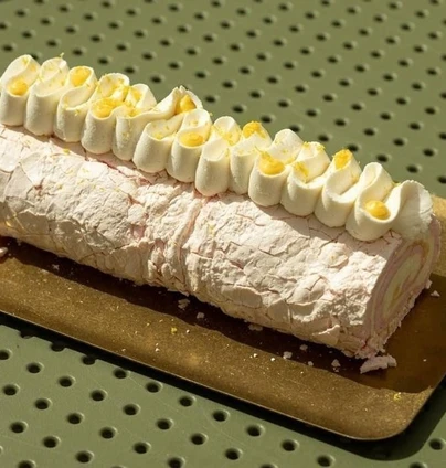 РУЛЕТ меренговий лимонний цілий 1,3 кг від DIM Bakery 