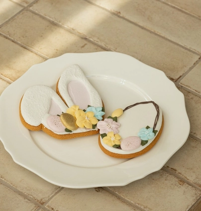 Набір пряників вушка зайчика та яйце 2 шт. від DIM Bakery 