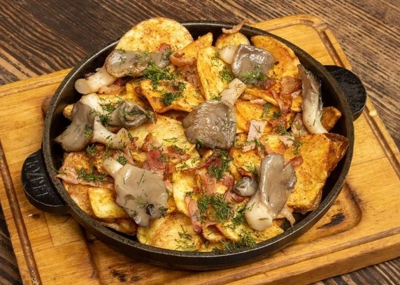 Смажена картопля з гливами - Файне Місто 