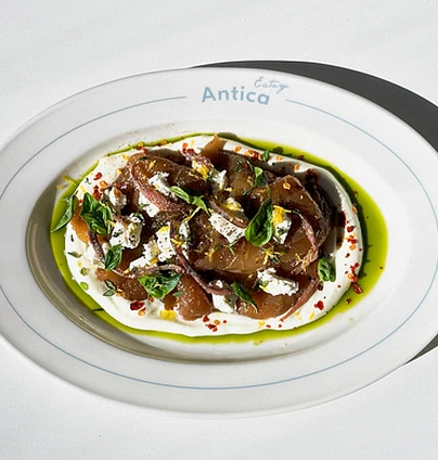 Печені перці з анчоусами та фетою від ANTICA Eatery 