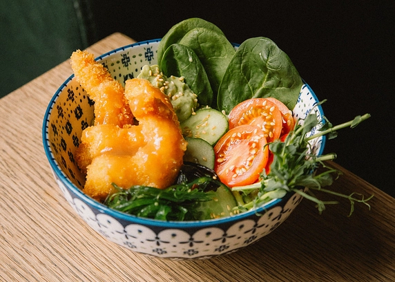 Боул з креветками панко  від Пасаж Адлєра 