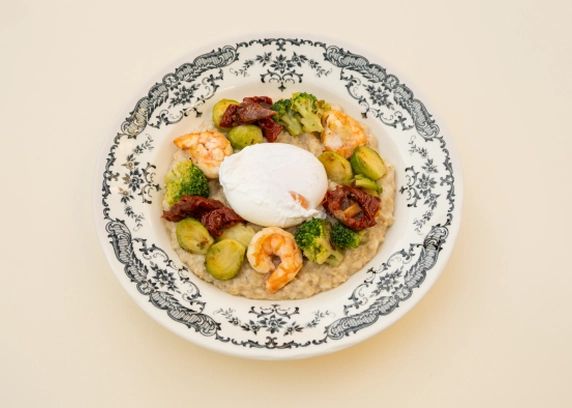 Вівсяна каша з креветками від Cafe Mone 