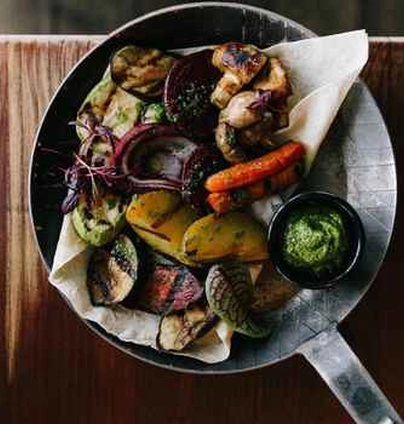 Овочі та коронеплоди на грилі від Na Nebi 