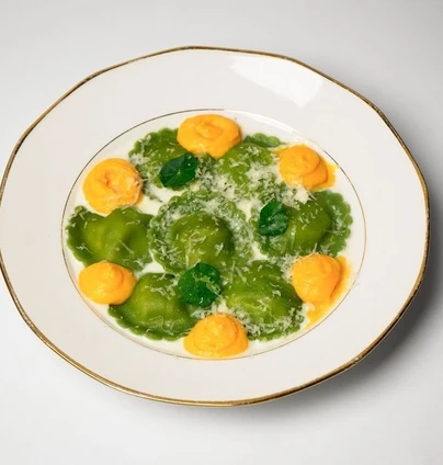 Сирні равіолі з гарбузом - ANTICA Eatery 