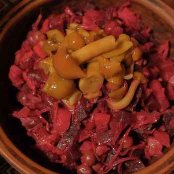 Вінігрет з опеньками