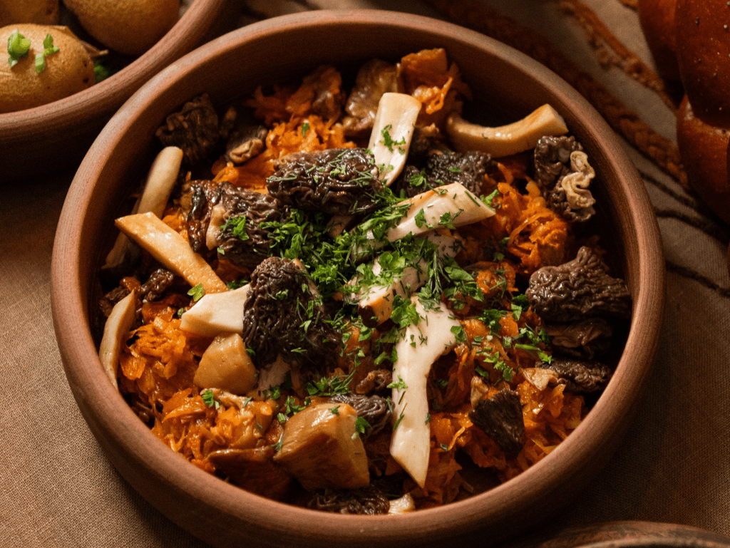 СВ- Тушкована капуста з грибами