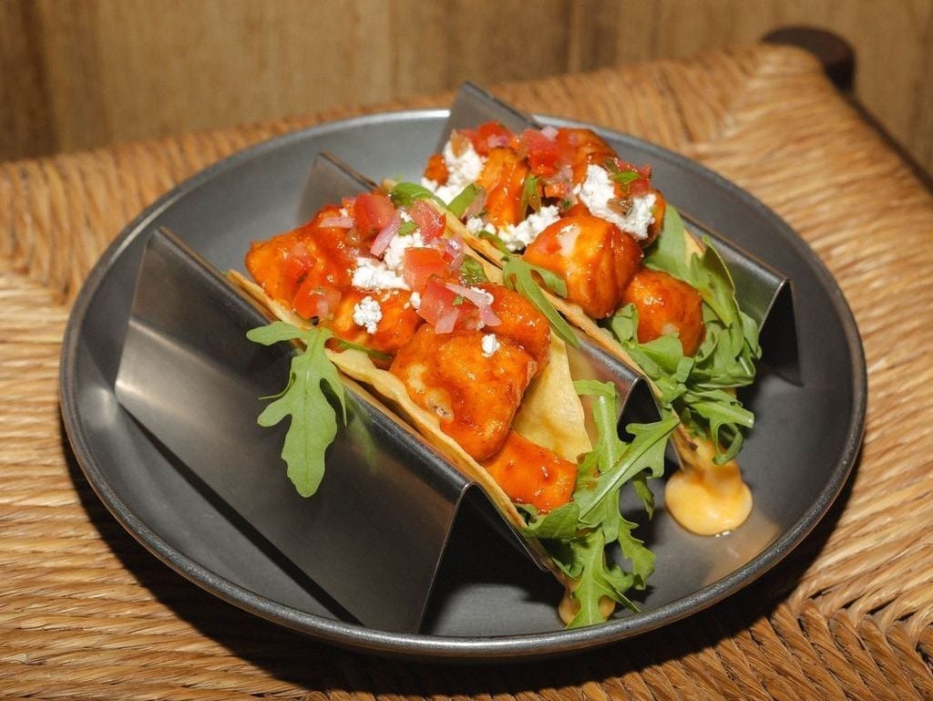 Тако з куркою та хрустким баклажаном