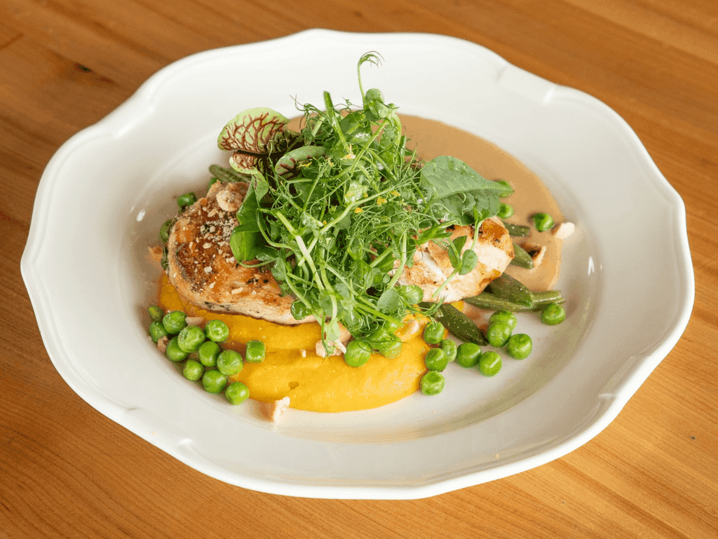 Філе куряче гриль на пюре гарбуза