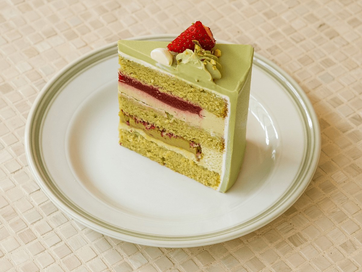 Торт фісташка-малина порц.