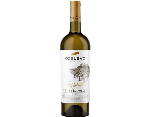 Акція вино  Коблево Reserve Шардоне сухе, біле 0,75 л