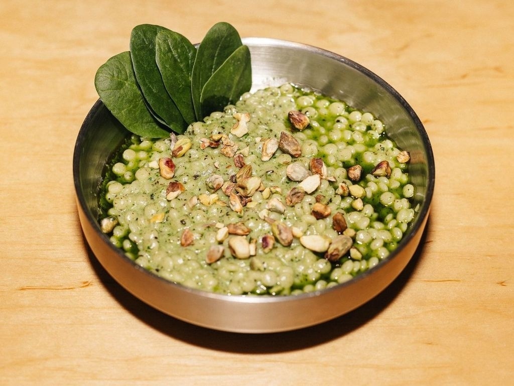 Птітім трюфельний з шпинатом