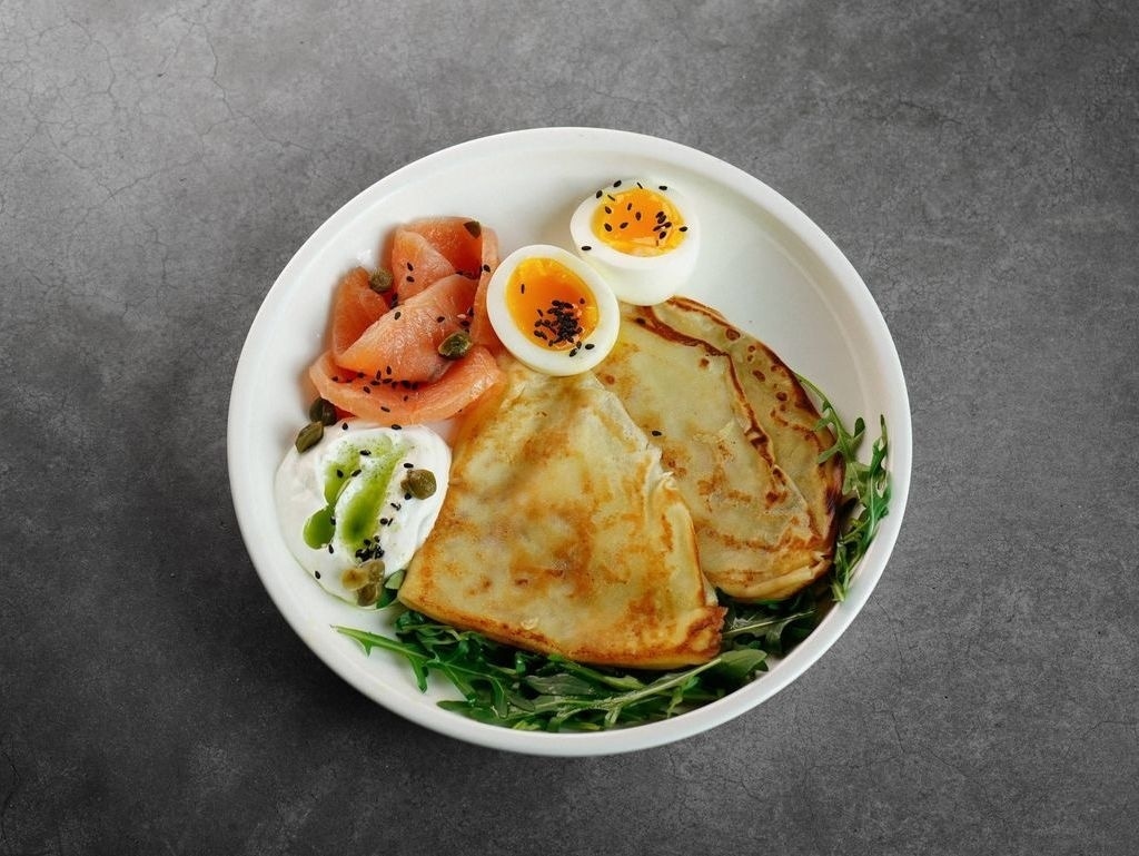 NEW Налисники з лососем та крем сиром 