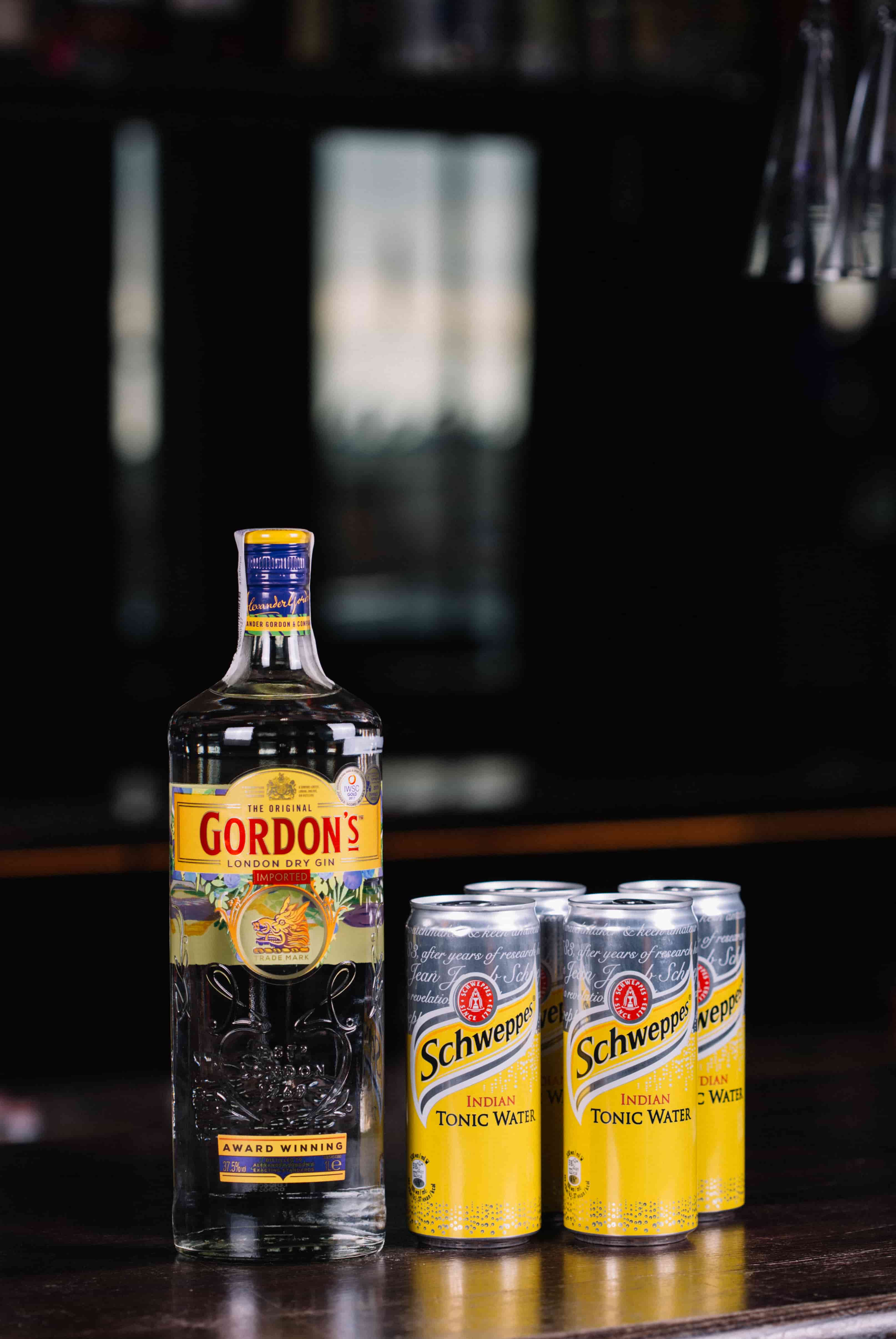 Gordon's and Schweppes Tonic Water