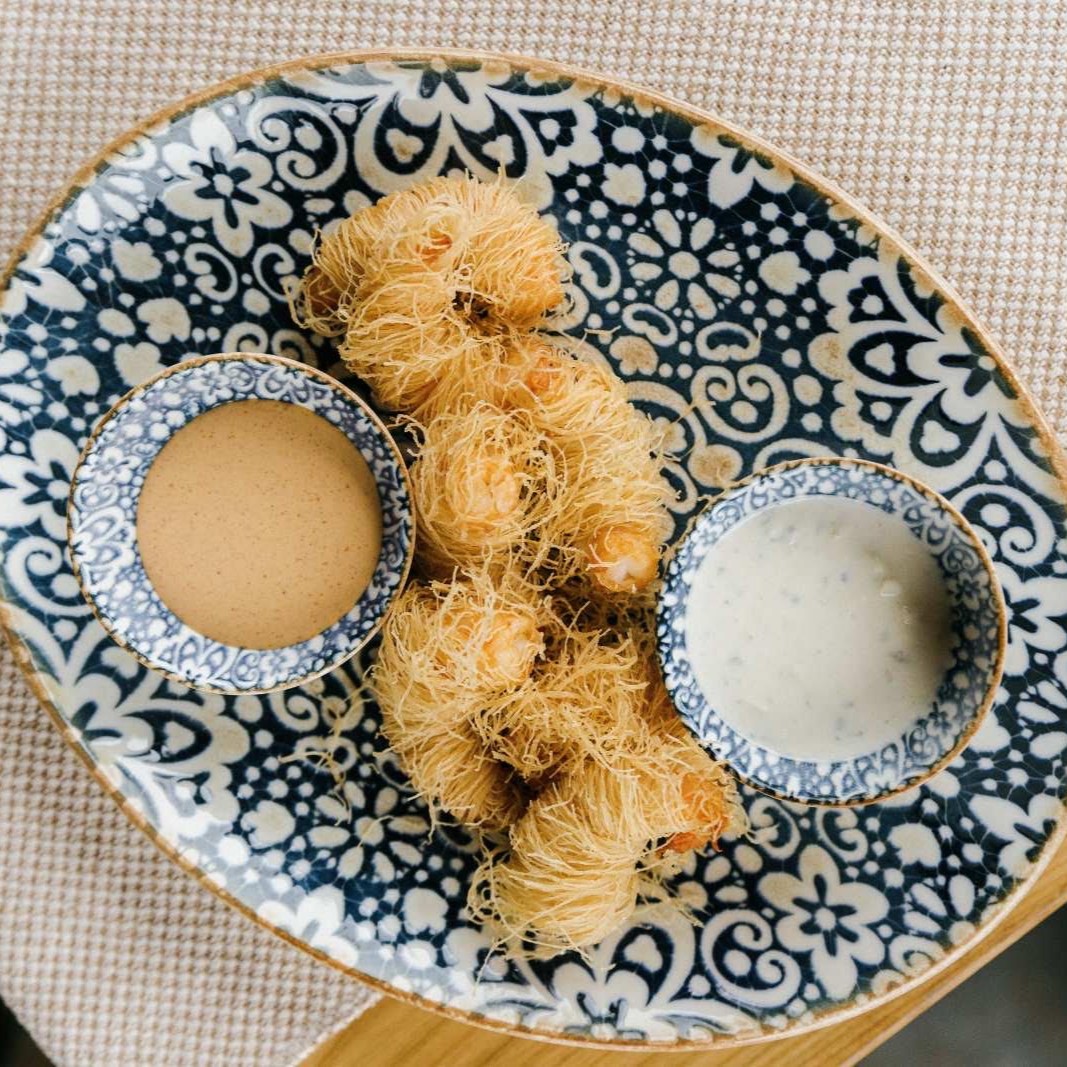 замовити креветки в тісті катаіфі